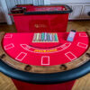 Fama-Casino-stol-do-black-jacka-3-001 Stół do Black Jacka wykończony drewnem, sukno standardowe, nogi z płyt obitych aksamitem