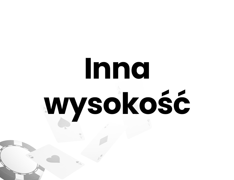Banda - Inna wysokość bandy z przeszyciem Poker