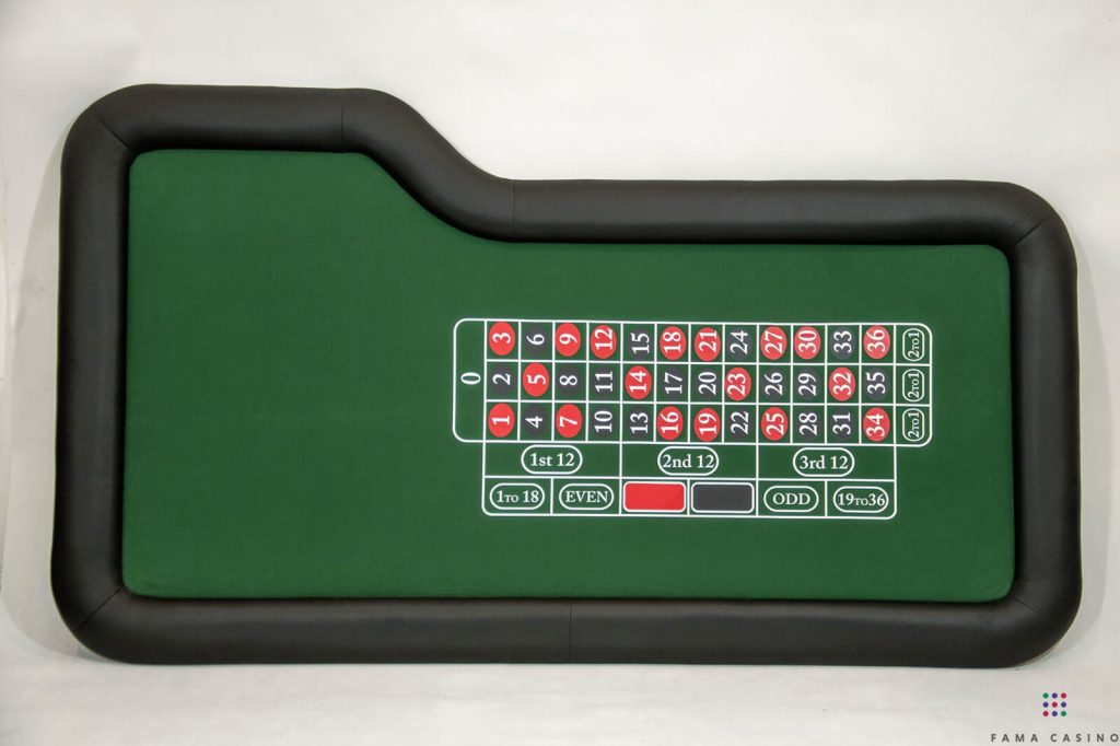 Photo of a roulette table from the gallery