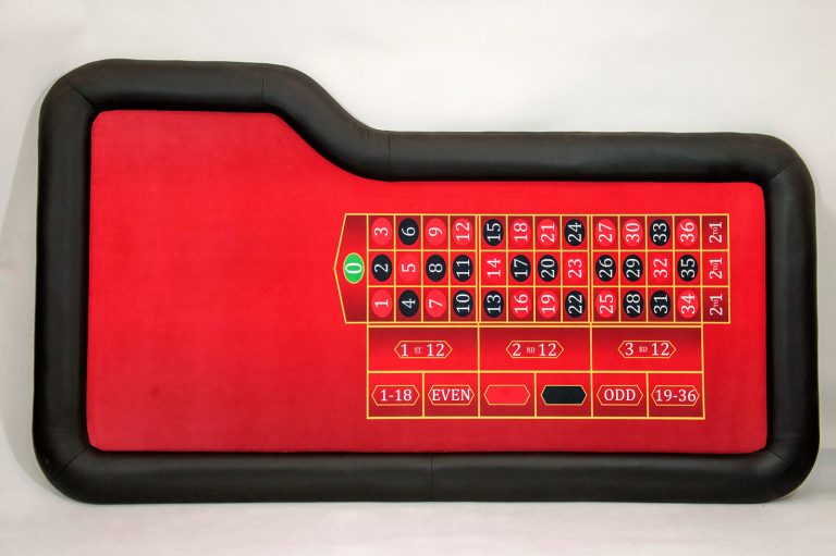 A roulette table made by Fama Game Tables