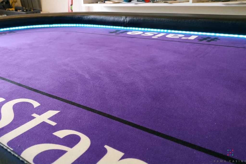 Photo of a poker table from the gallery