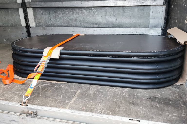 A Fama Game Tables table during transport