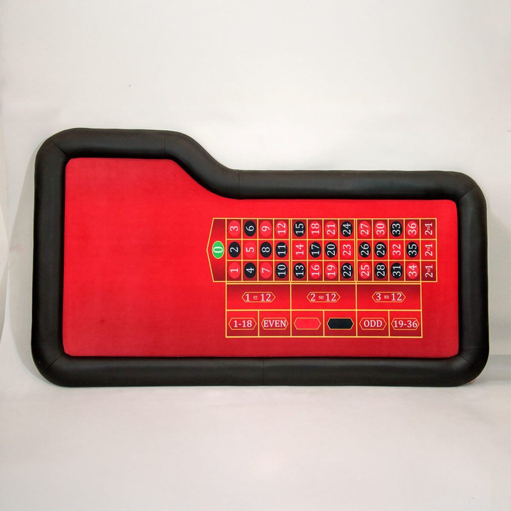 Roulette Table – Premium Felt, High Stitched Rail, Wooden Legs