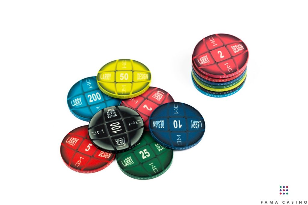 Spersonalizowane żetony ceramiczne 39 mm – zestaw 300 szt.